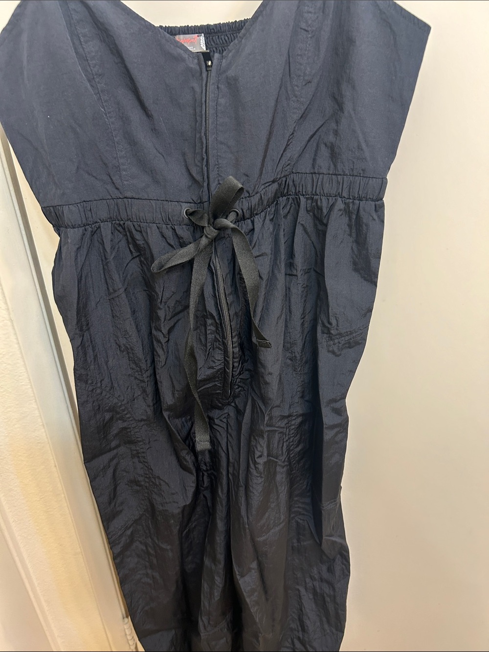 FP Movement by Free People Black Drawstring Waist Jumpsuit